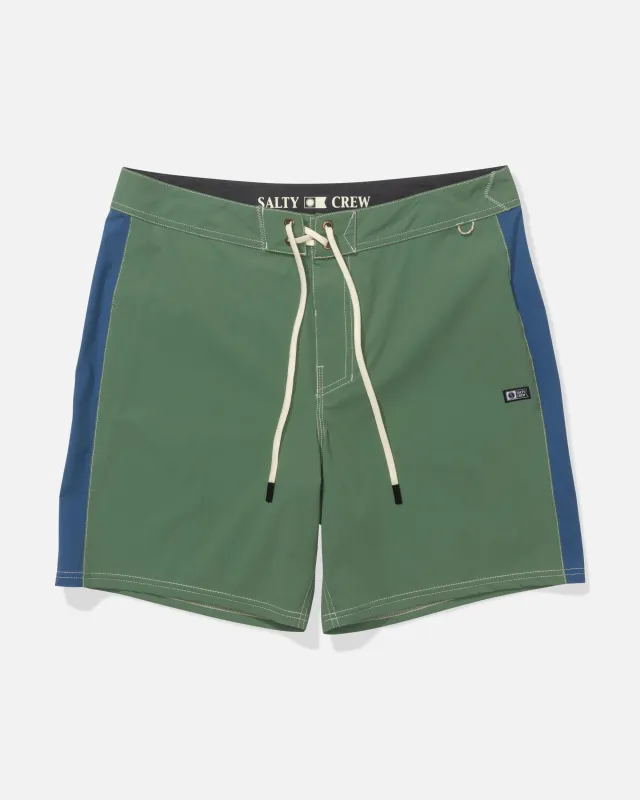 Channel 18" Boardshort - Mid Green sold by Salty Crew