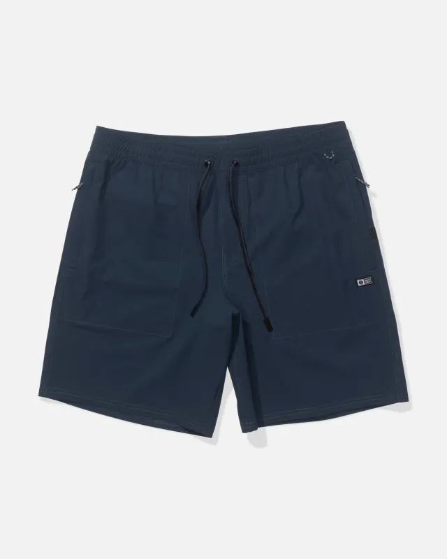 Crew 18" Boatshort Ewaist - Navy sold by Salty Crew