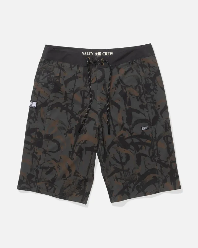 Flagship 22" Boardshort - Dusty Olive sold by Salty Crew