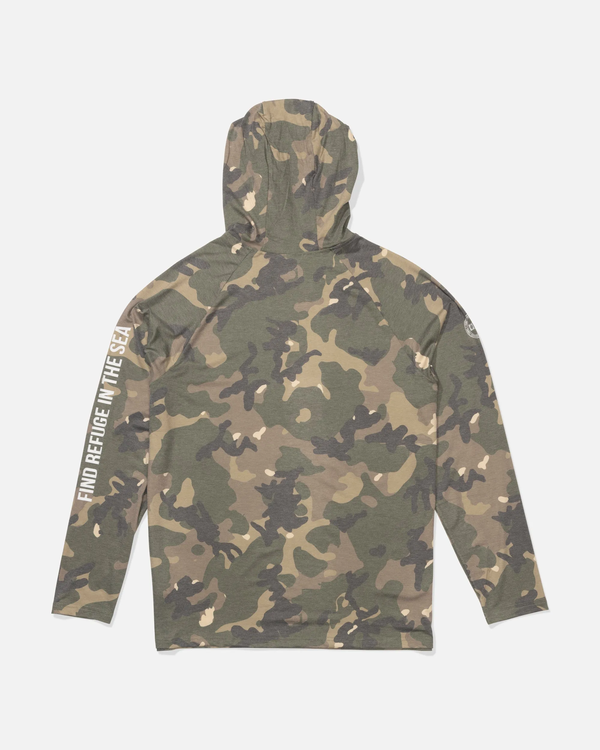 Mariner Lite UV Hoodie - Green Camo sold by Salty Crew product image thumbnail 2