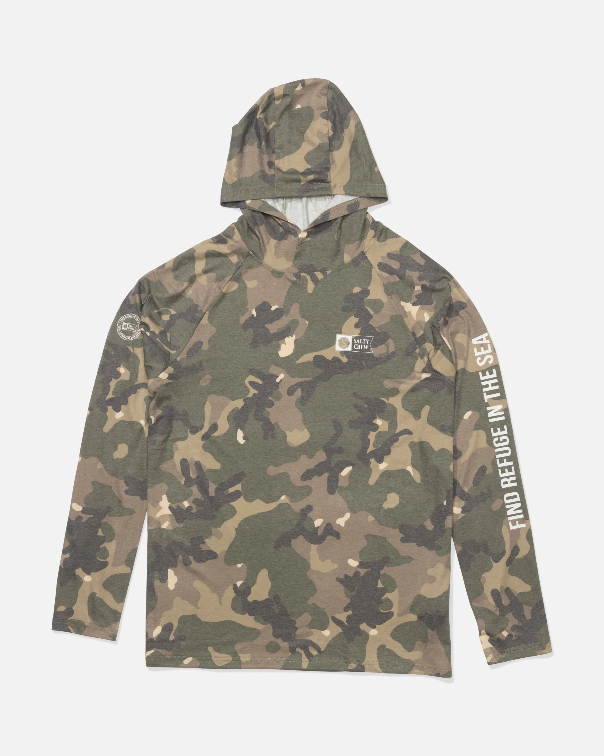 Mariner Lite UV Hoodie - Green Camo sold by Salty Crew