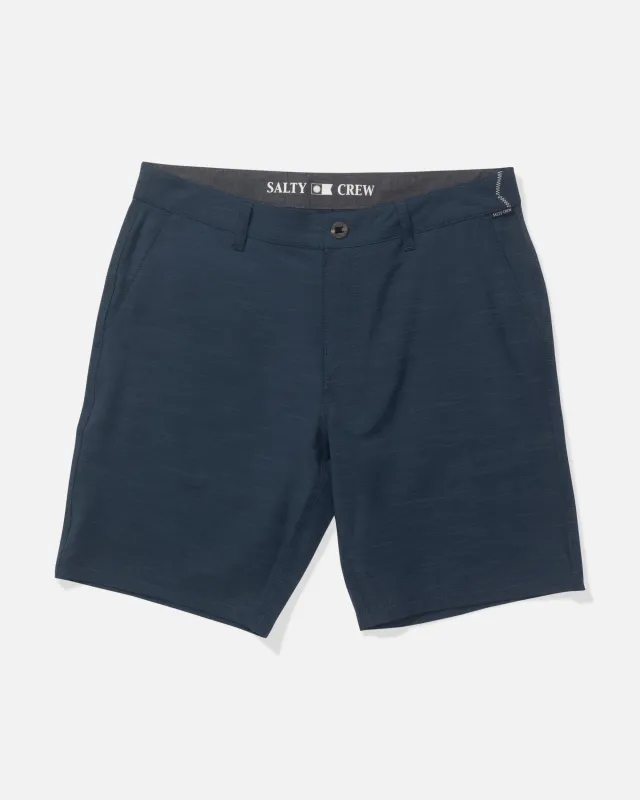 Drifter 19" Slub Hybrid Short - Midnight Navy made by Salty Crew
