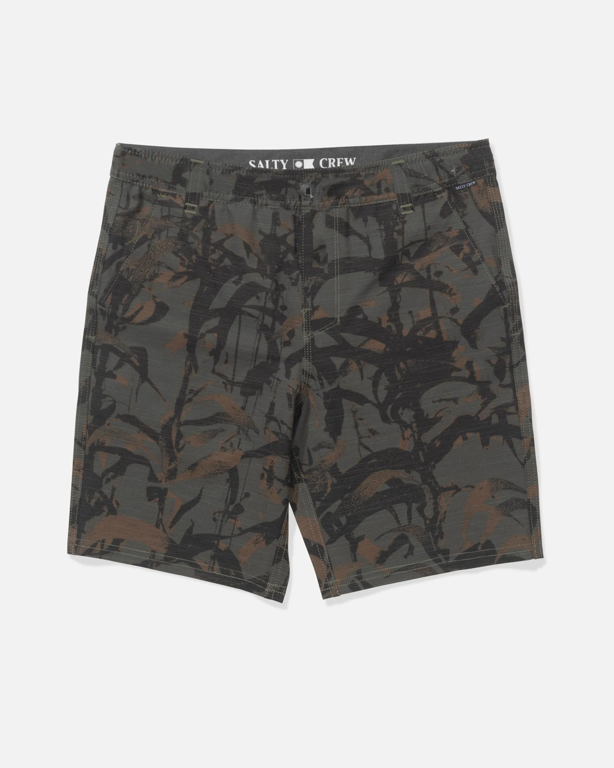 Drifter 19" Slub Hybrid Short - Dark Kelp Camo sold by Salty Crew