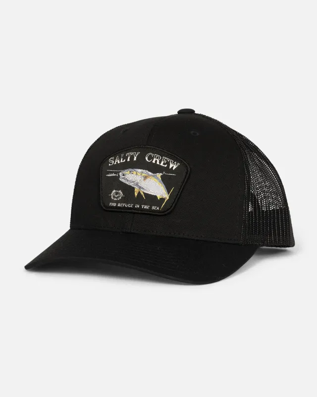 Surface Retro Trucker Hat - Black made by Salty Crew