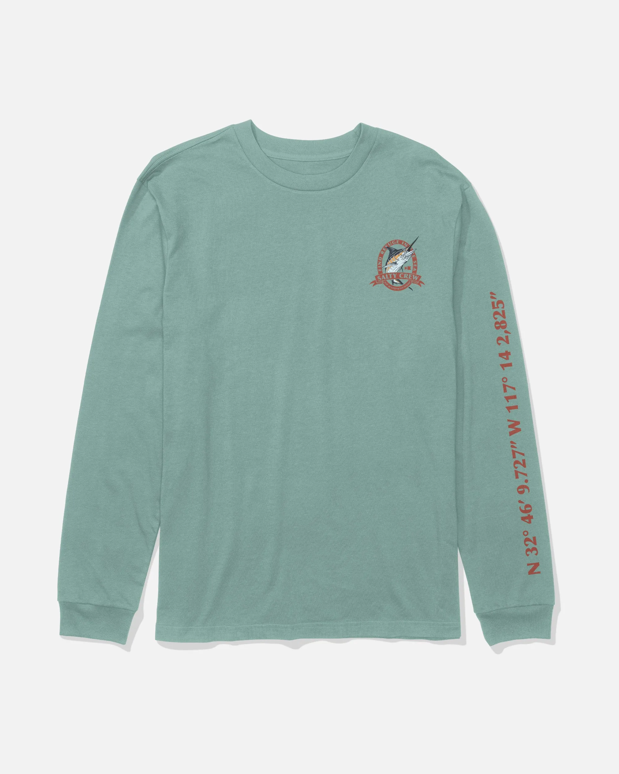 Bill Club Long Sleeve Tee - Mackerel sold by Salty Crew product image thumbnail 2
