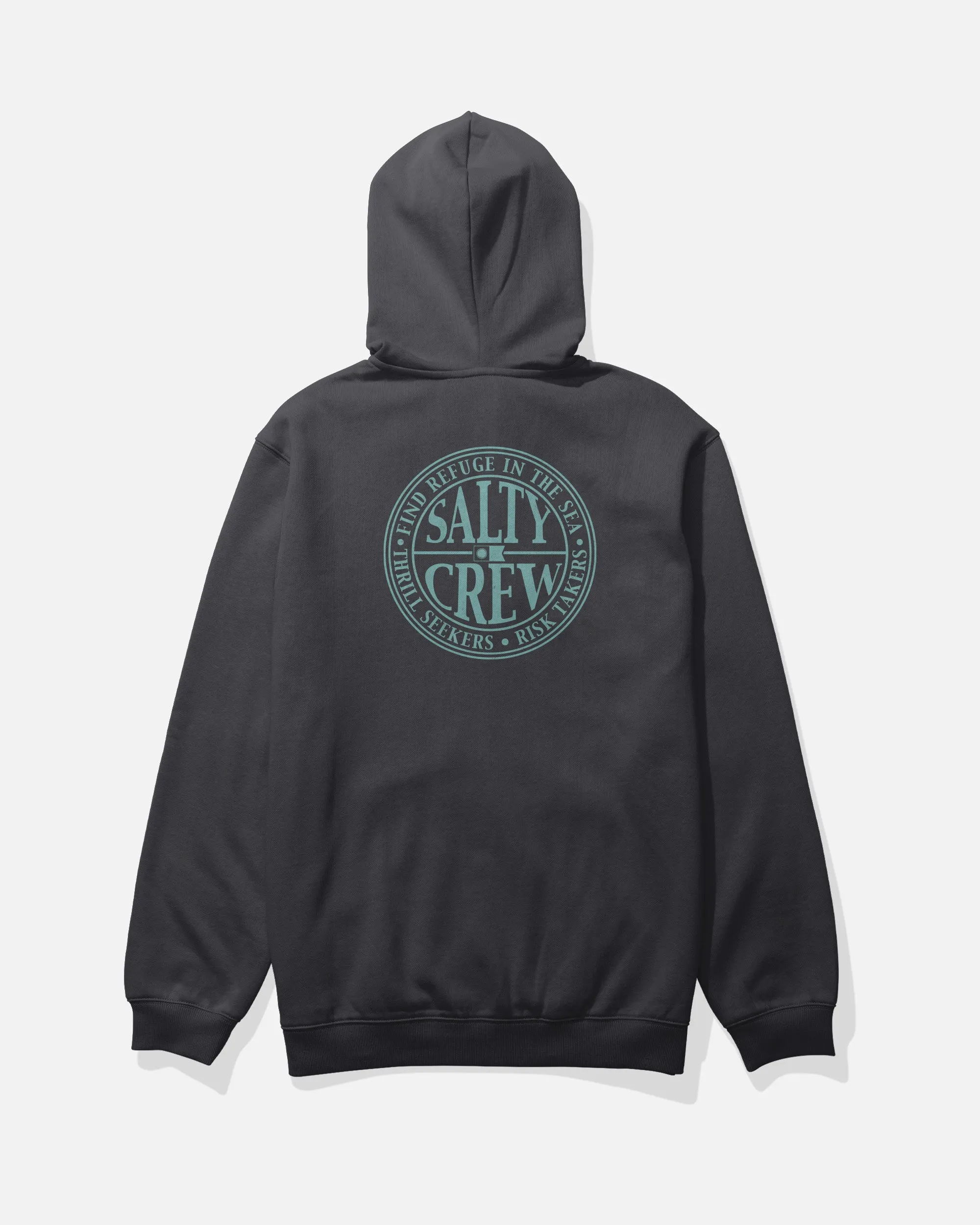 Global Zip Fleece Hoodie - Black sold by Salty Crew