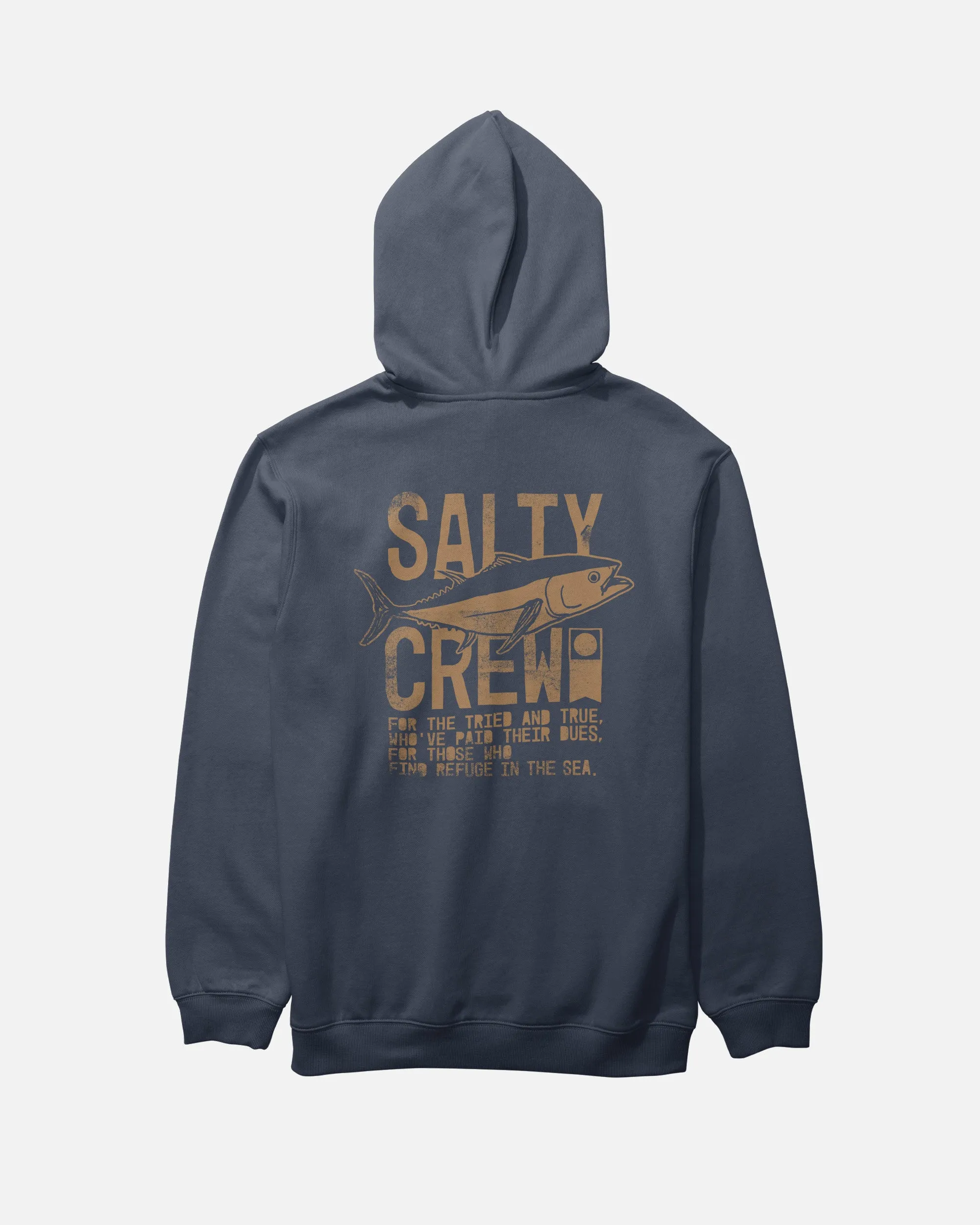 Tried And True Fleece Hoodie - Navy sold by Salty Crew