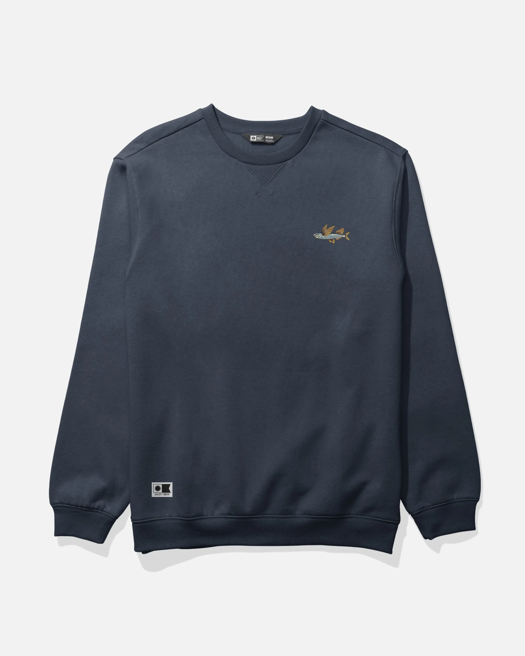 Worn In Crew Fleece - Navy sold by Salty Crew