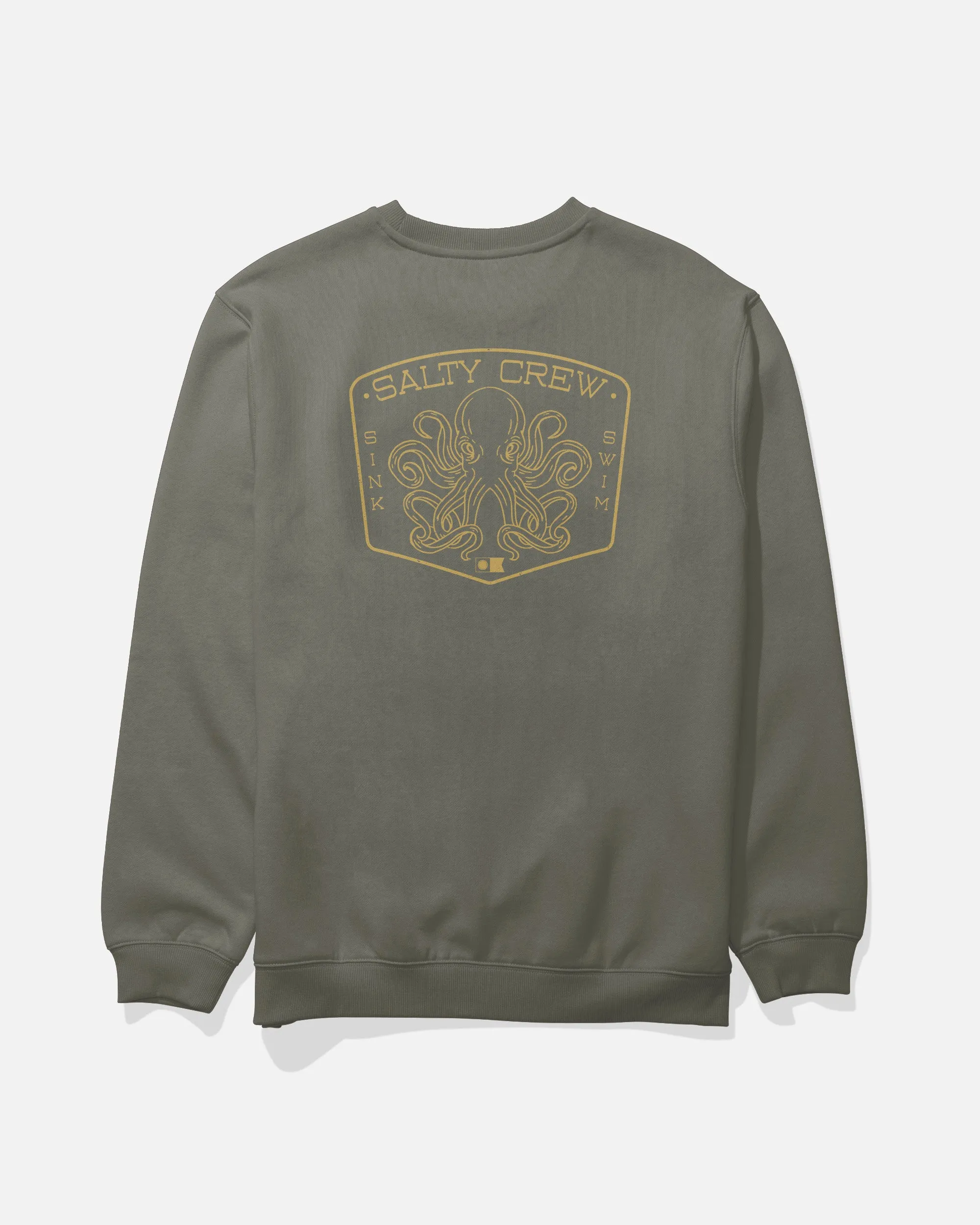 Tako Club Crew Fleece - Dusty Olive sold by Salty Crew