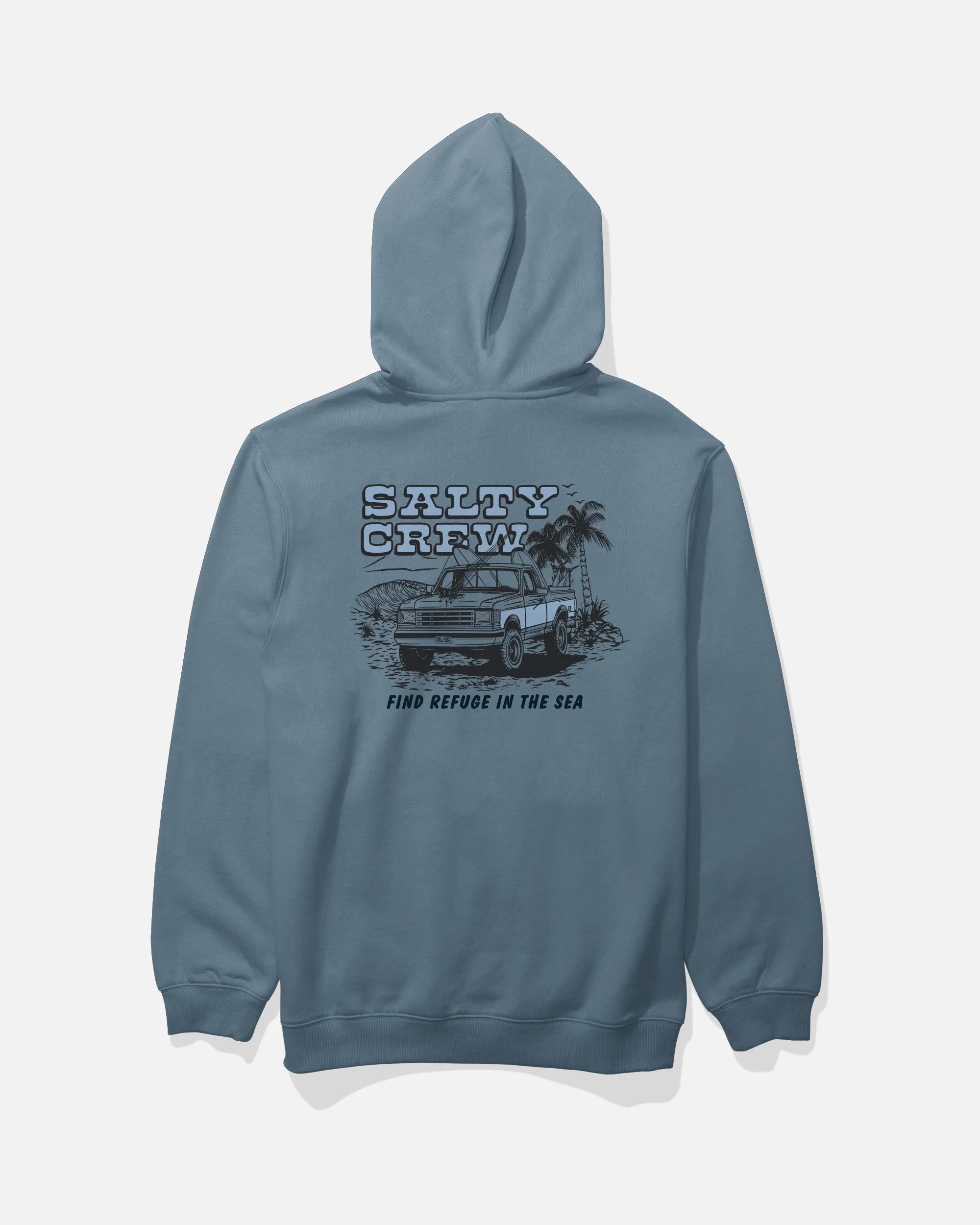 Truck Stop Fleece Hoodie - Slate sold by Salty Crew