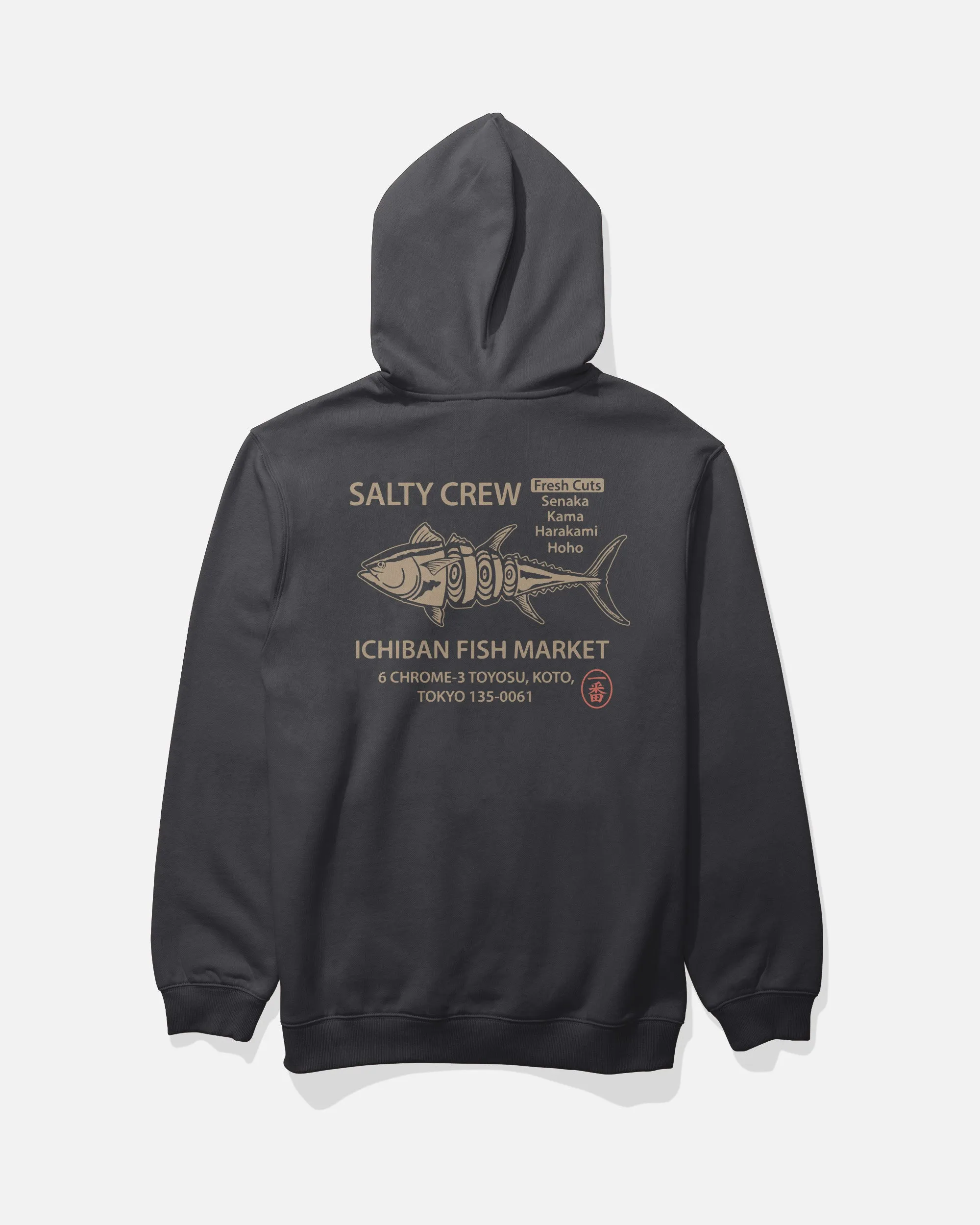 Ichiban Fleece Hoodie - Black sold by Salty Crew