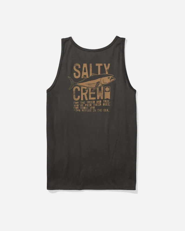 Tried And True Tank - Black made by Salty Crew