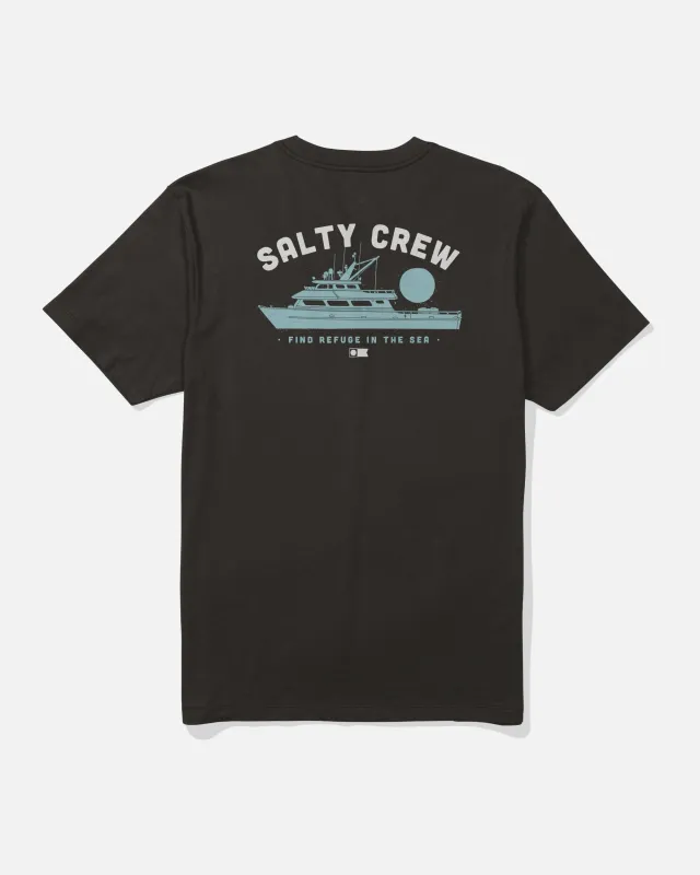 Overnight Tee - Black made by Salty Crew