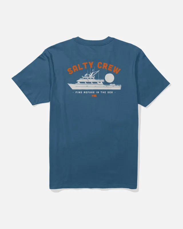 Overnight Tee - Cast Blue made by Salty Crew