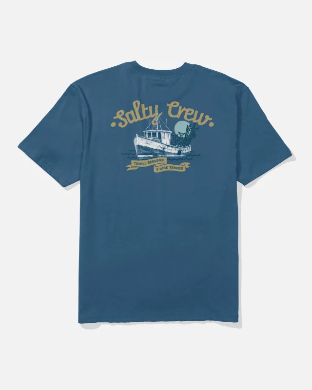 Hauler Classic Tee - Cast Blue made by Salty Crew