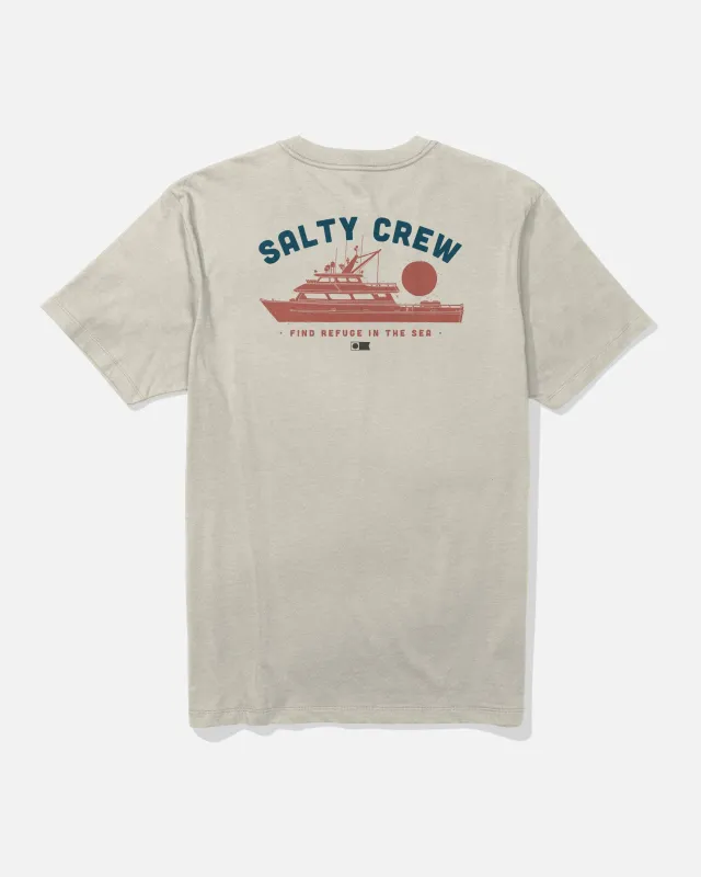 Overnight Tee - Bone made by Salty Crew