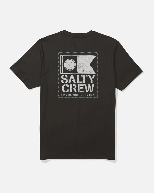 Stitched Tee - Black sold by Salty Crew