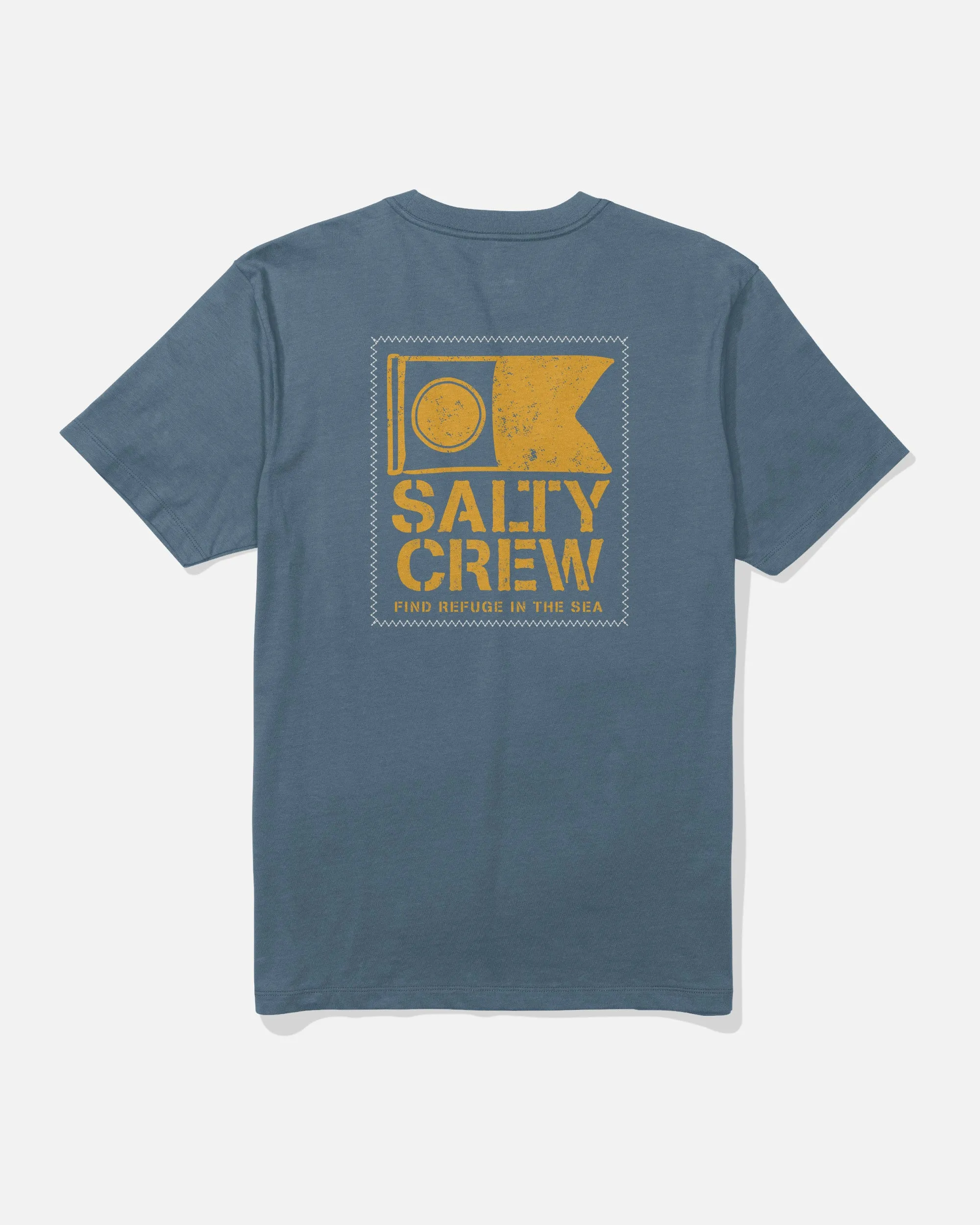 Stitched Tee - Slate sold by Salty Crew