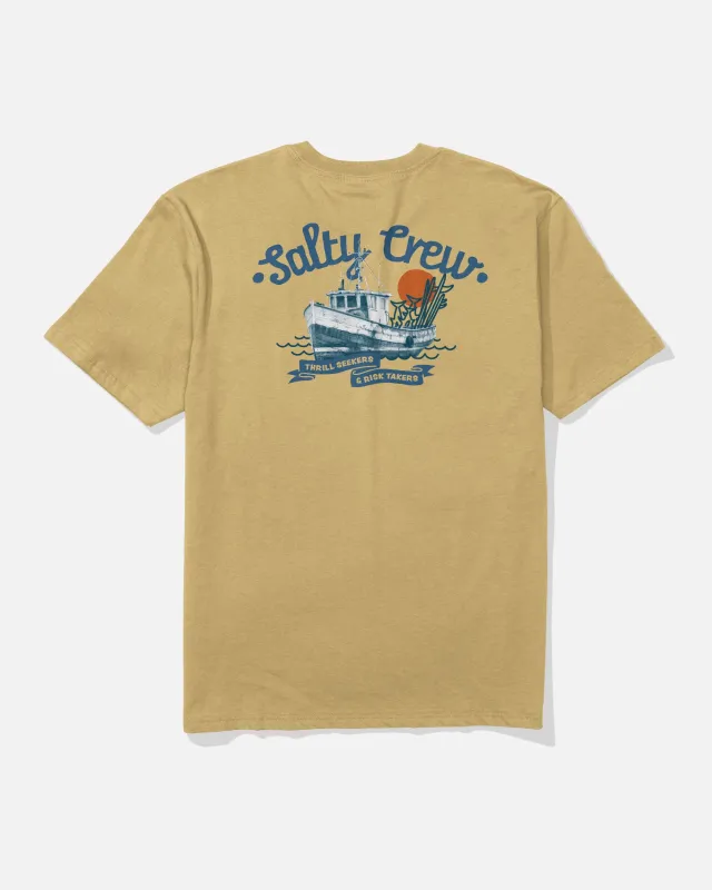 Hauler Classic Tee - Mineral Yellow sold by Salty Crew