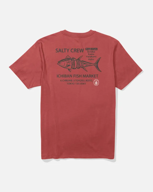 Ichiban Tee - Washed Red made by Salty Crew