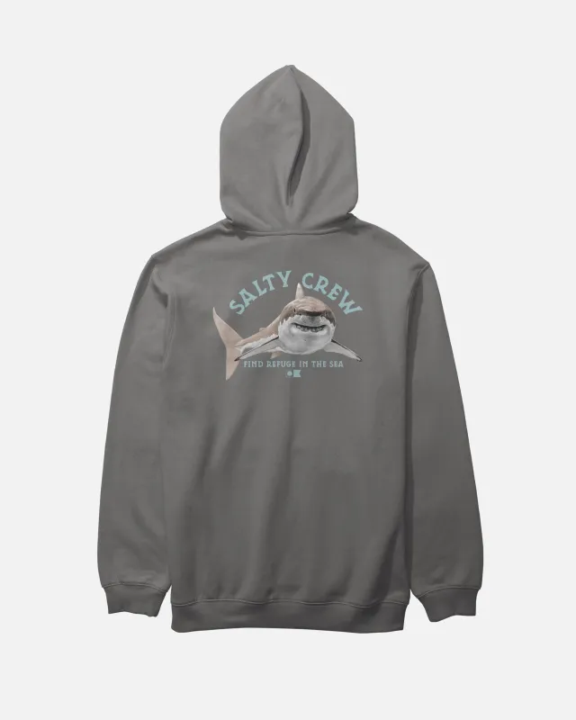 Lurking Fleece Hoodie - Charcoal made by Salty Crew
