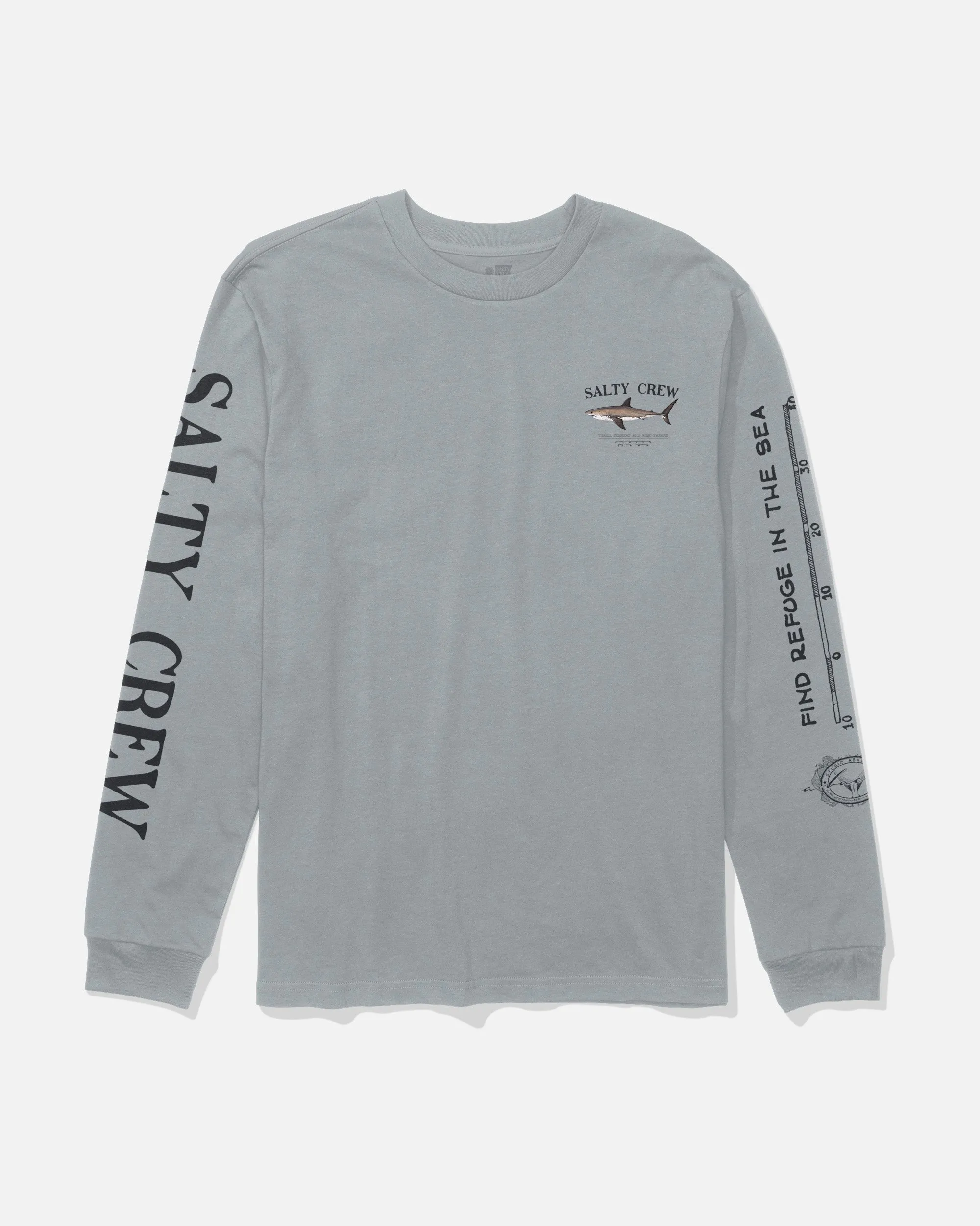 Bruce Long Sleeve Tee - Quarry sold by Salty Crew product image thumbnail 2