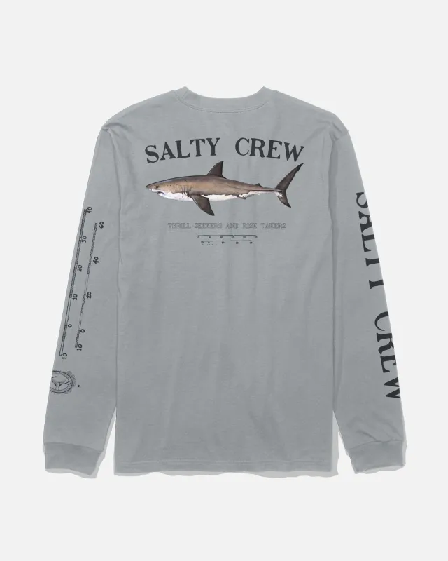 Bruce Long Sleeve Tee - Quarry sold by Salty Crew