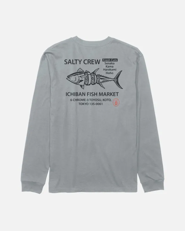 Ichiban Long Sleeve Tee - Quarry sold by Salty Crew