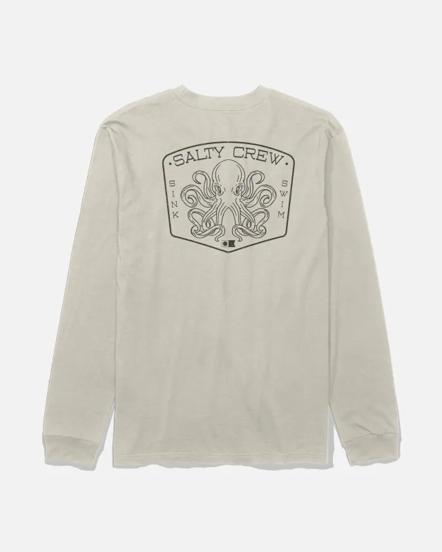 Tako Club Long Sleeve Tee - Bone sold by Salty Crew