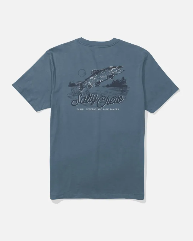 Fish Fest Tee - Slate made by Salty Crew