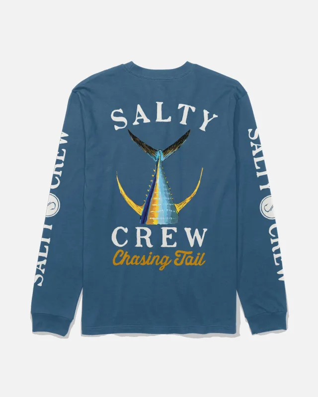Tailed Long Sleeve Tee - Cast Blue sold by Salty Crew