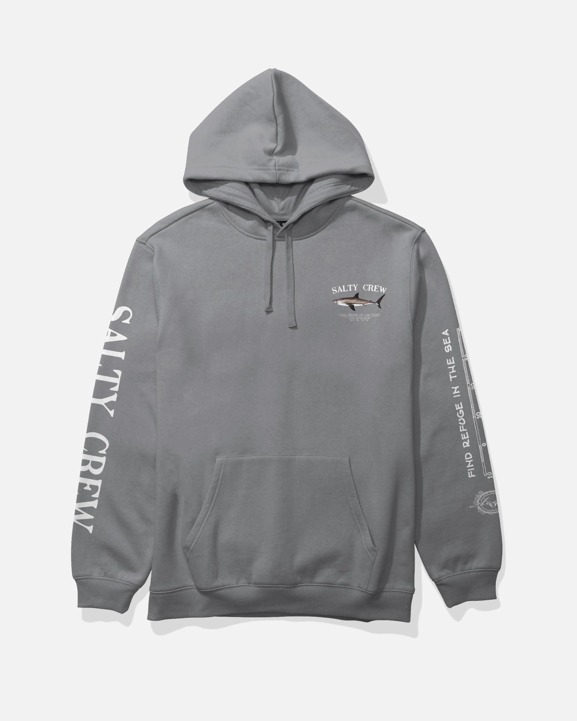 Bruce Fleece Hoodie - Shark Skin sold by Salty Crew product image thumbnail 2