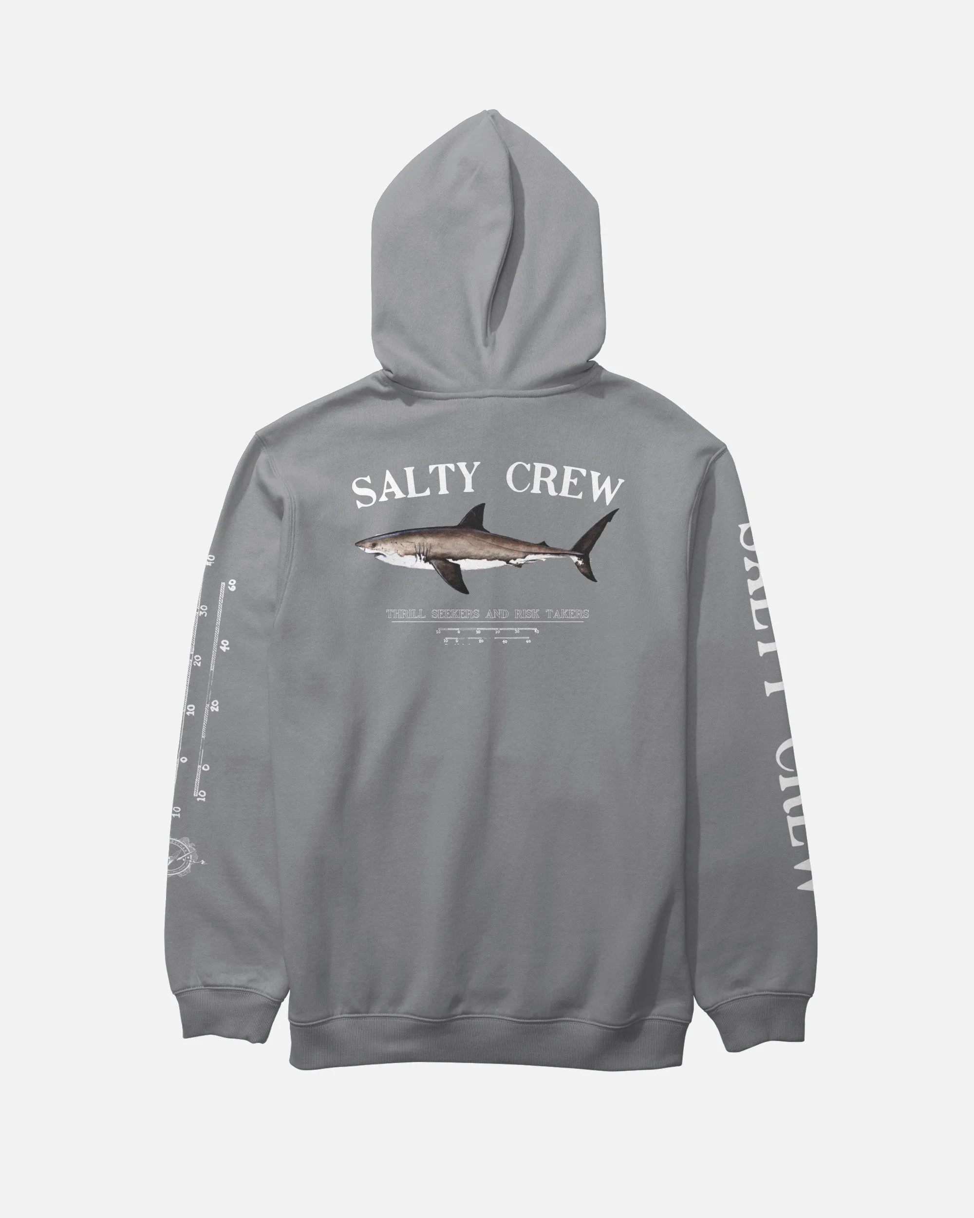 Bruce Fleece Hoodie - Shark Skin sold by Salty Crew