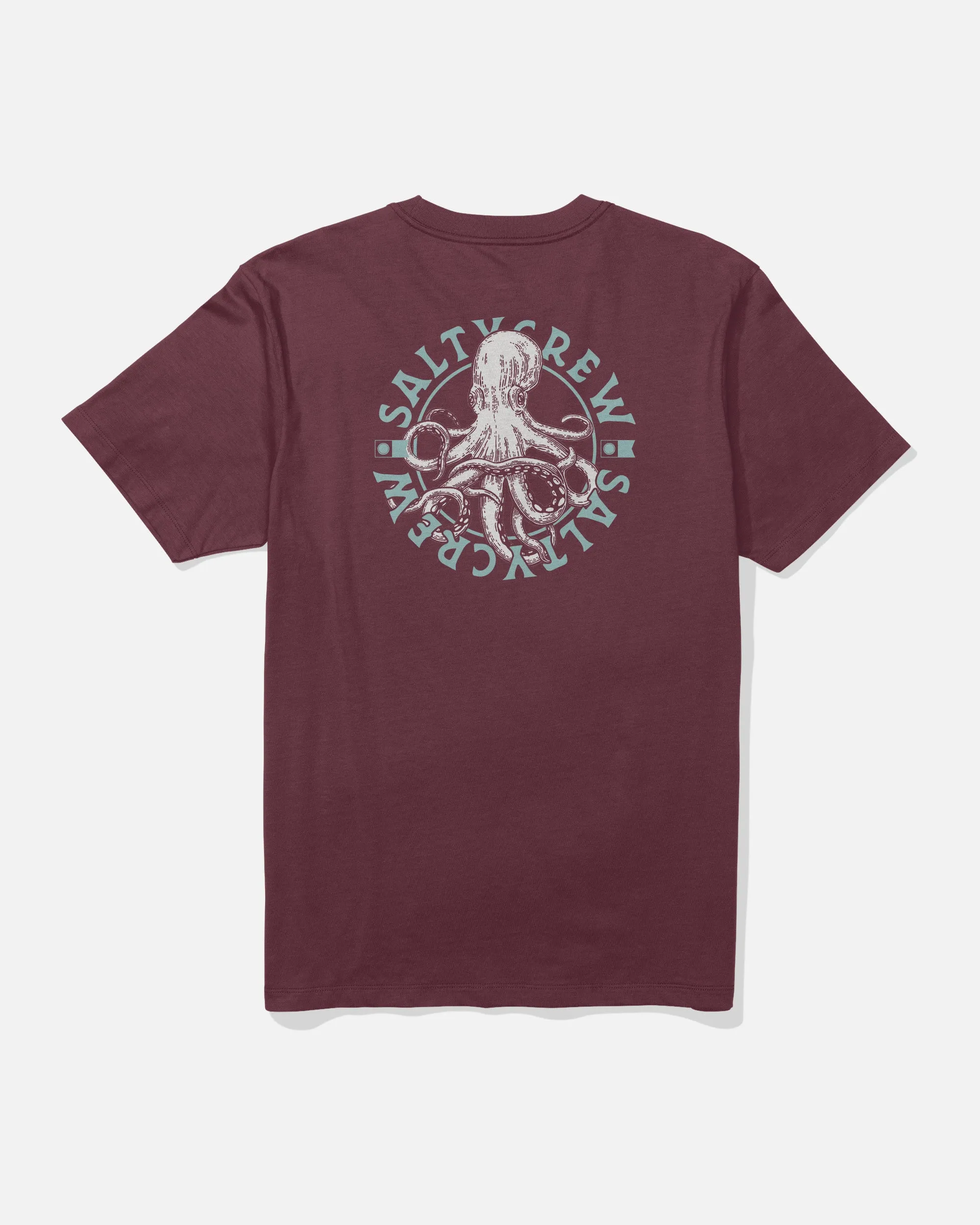 Tentacles Tee - Burgundy sold by Salty Crew