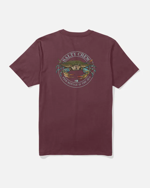 Jimmy Tee - Burgundy made by Salty Crew