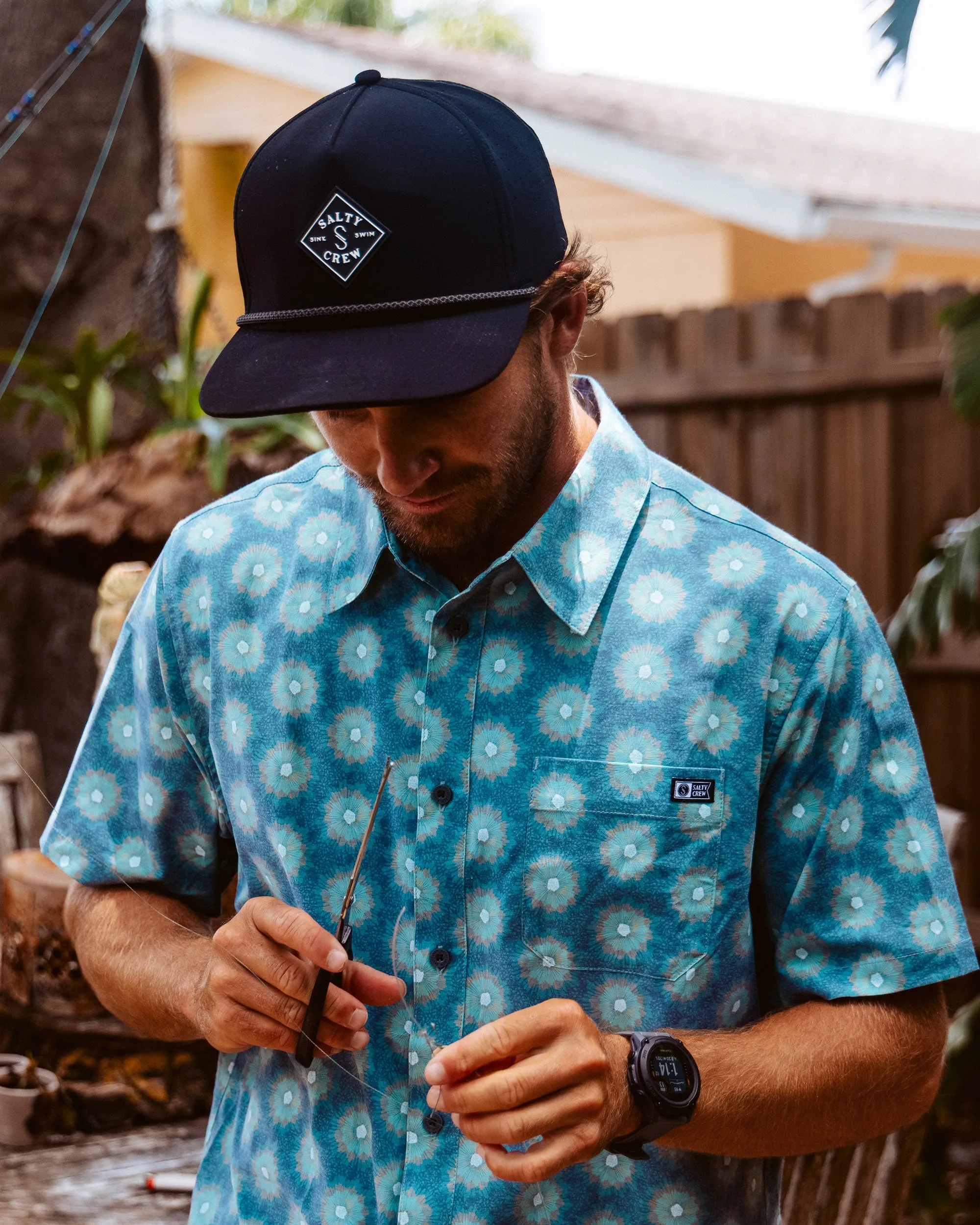 Long Range Tech Snapback - Black sold by Salty Crew product image thumbnail 3