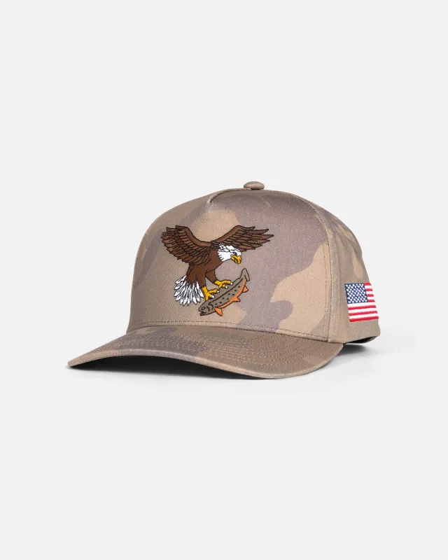 Soarin Snapback Hat - Camo made by Salty Crew