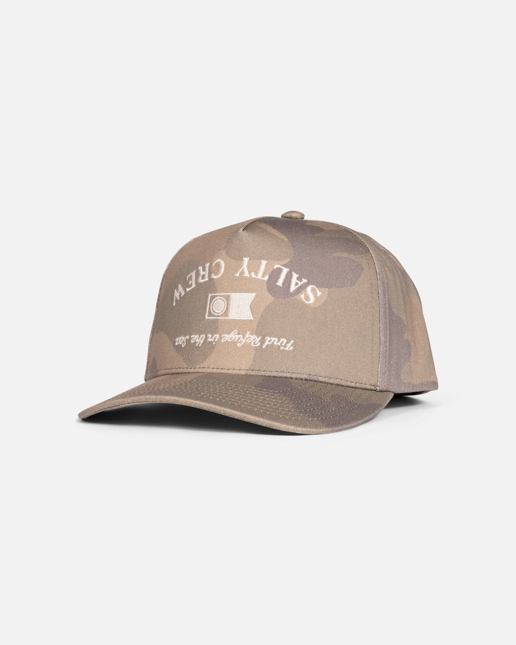 Upsidedown Crew Snapback Hat - Camo sold by Salty Crew