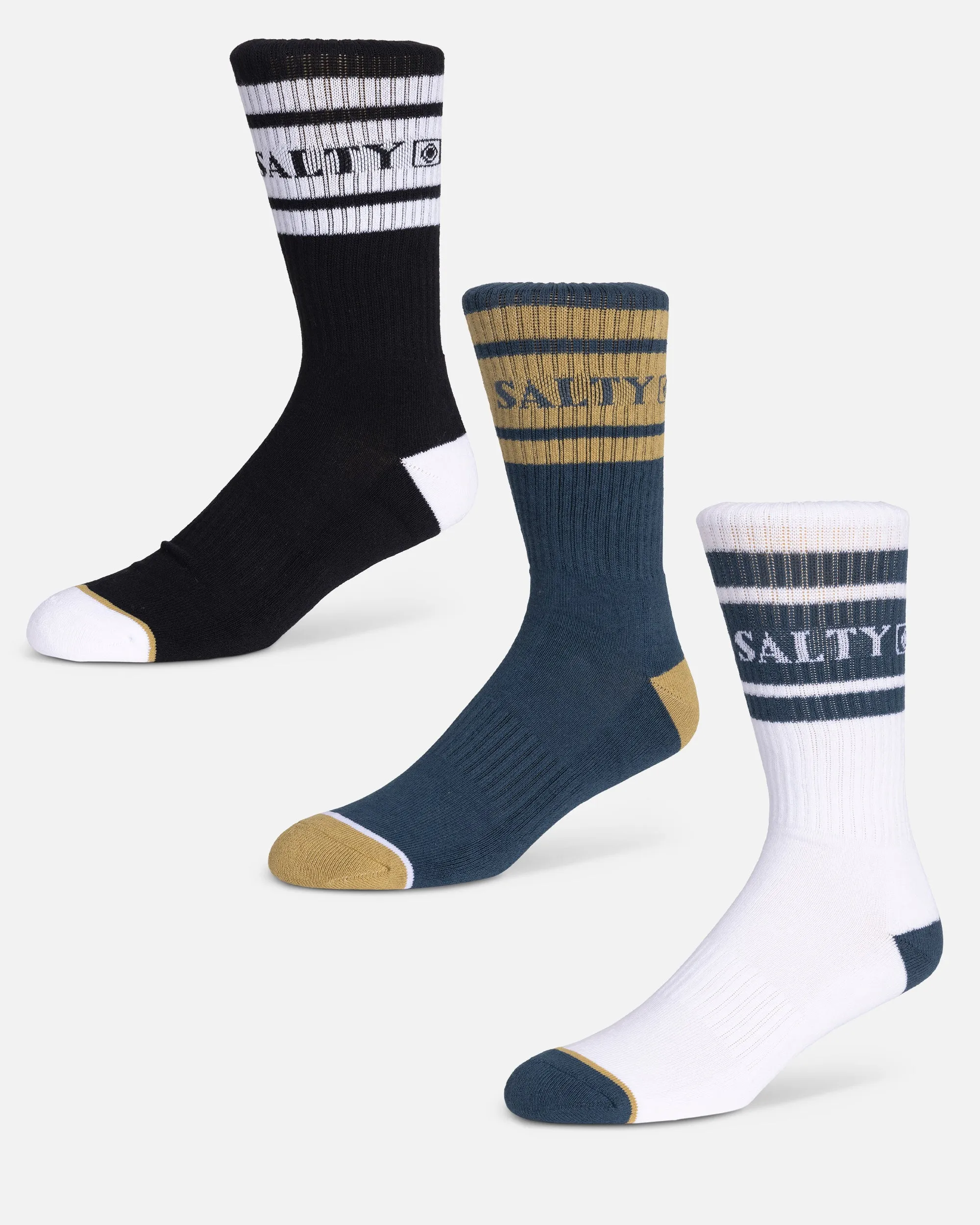 Flagship 3-Pack Sock Box - Assorted sold by Salty Crew