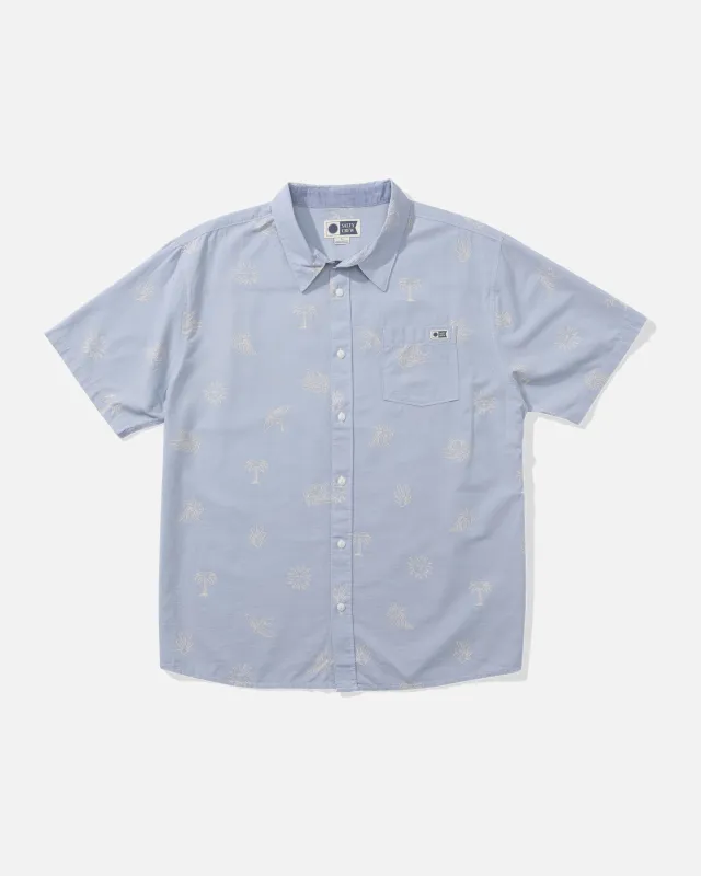 Good Vibes Button Up - Blue Fog sold by Salty Crew