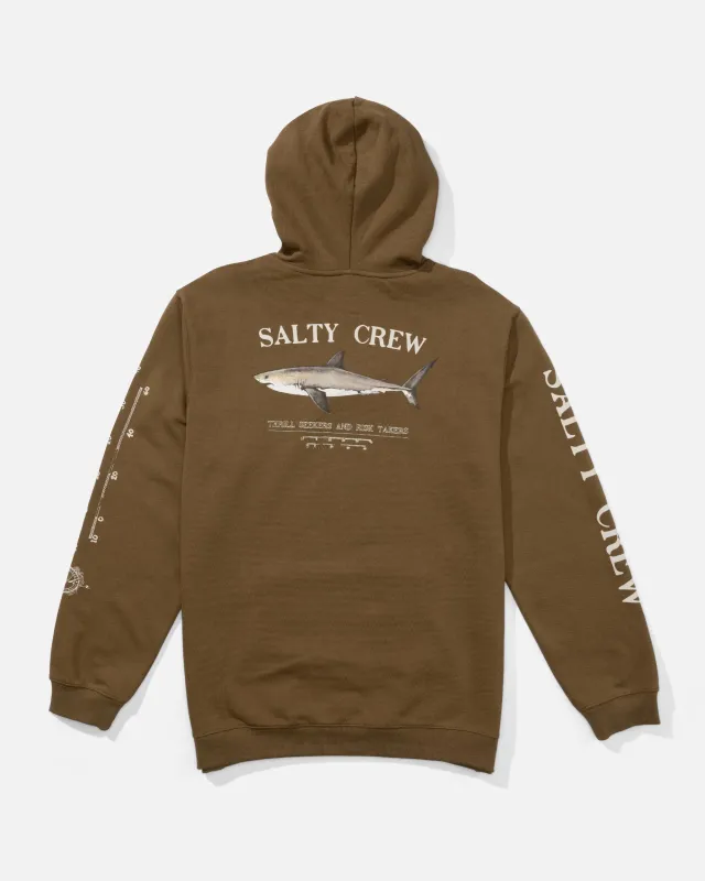 Bruce Fleece Hoodie - Teak sold by Salty Crew