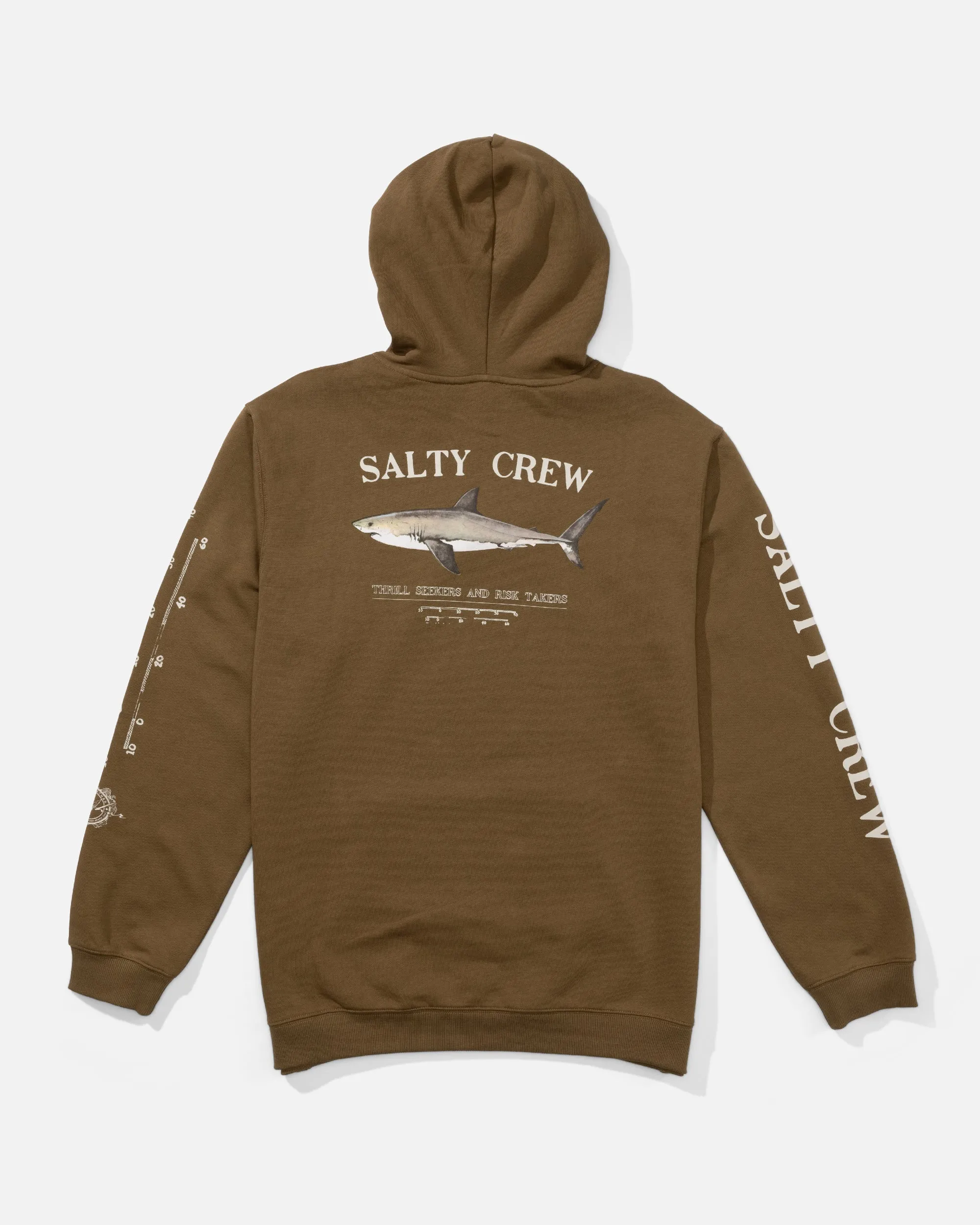 Bruce Fleece Hoodie - Teak sold by Salty Crew