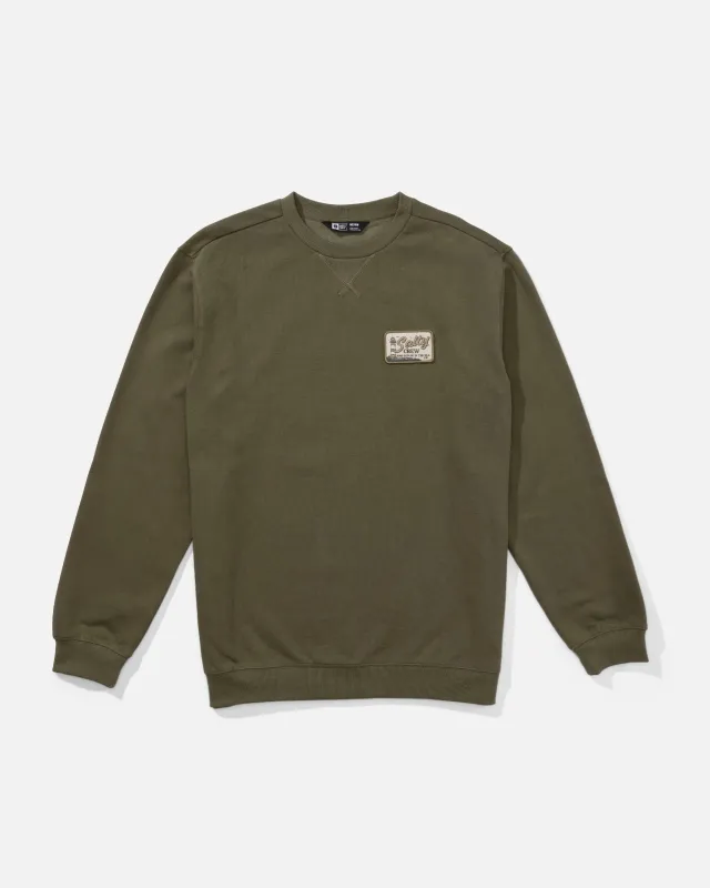 Crafted Crew Fleece - Olive made by Salty Crew