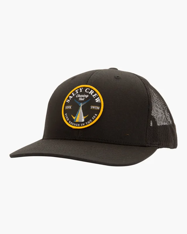 Bottom Dweller Retro Trucker Hat - Black sold by Salty Crew
