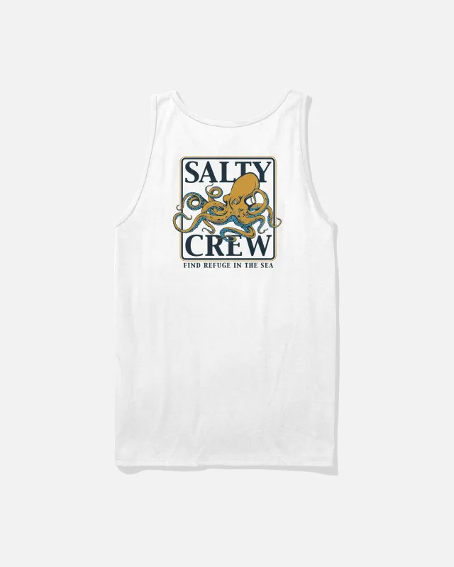 Ink Slinger Tank - White made by Salty Crew