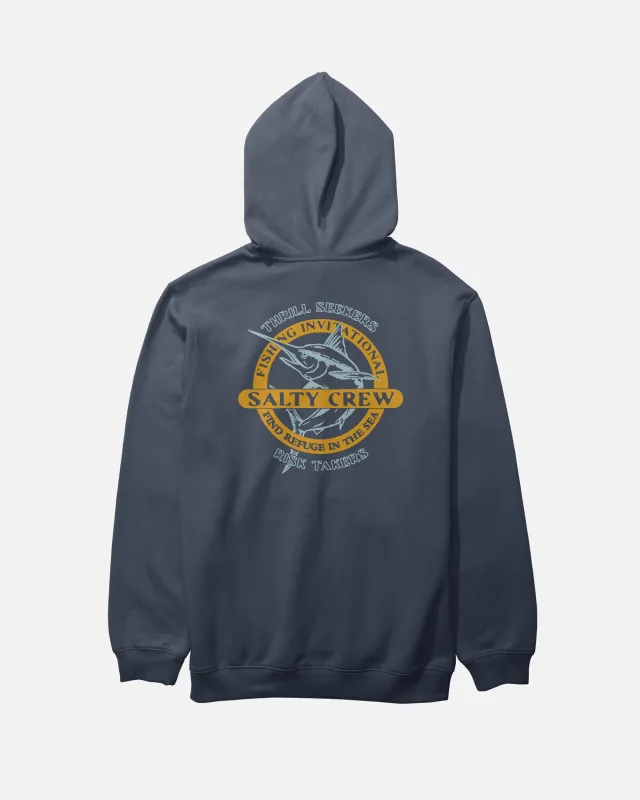 Marlin Club Fleece Hoodie - Navy sold by Salty Crew