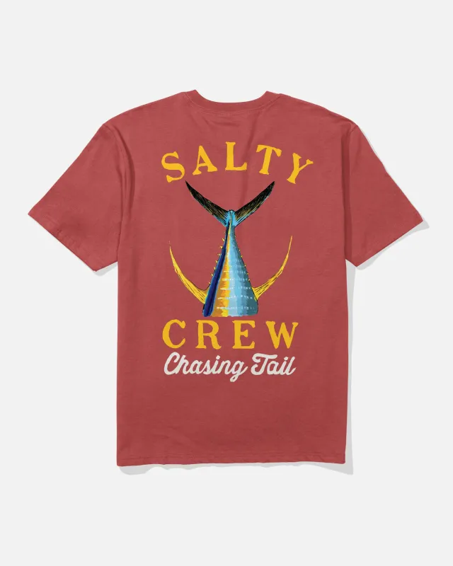 Tailed Classic Tee - Washed Red made by Salty Crew
