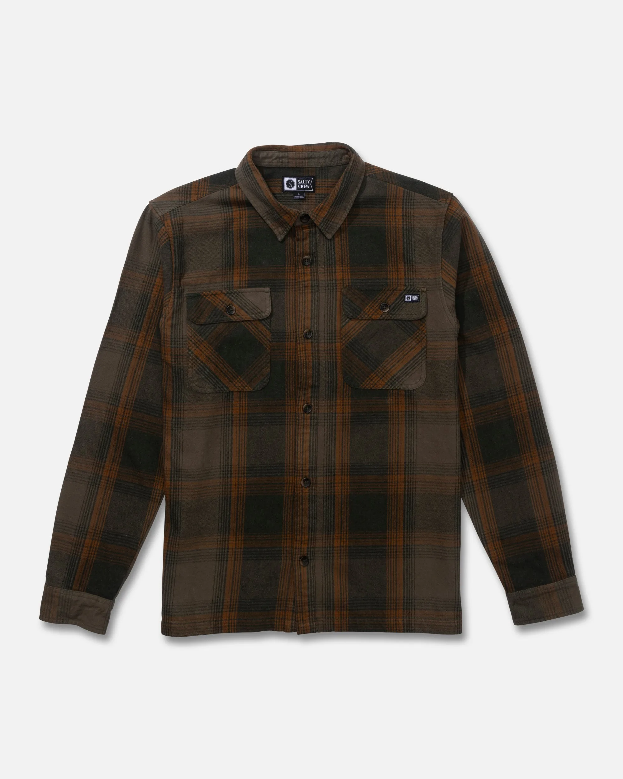Windward Flannel - Olive sold by Salty Crew