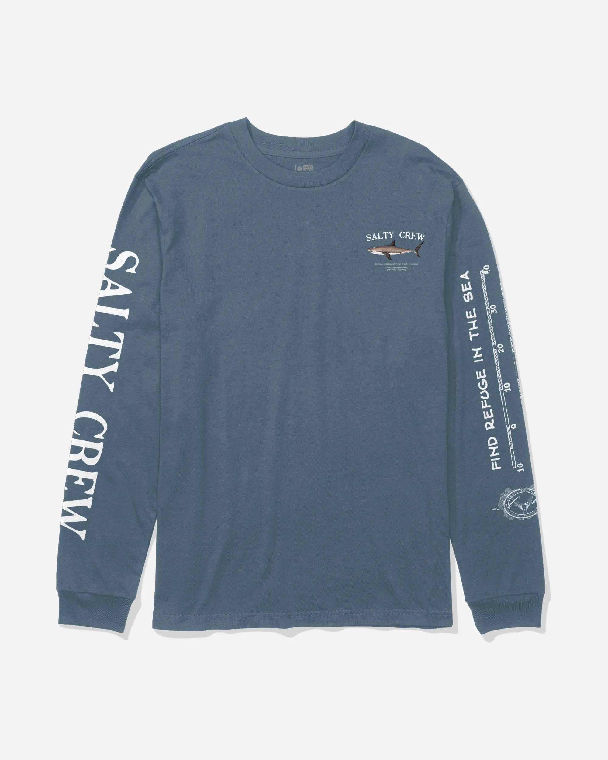 Bruce Long Sleeve Tee - Slate sold by Salty Crew product image thumbnail 2