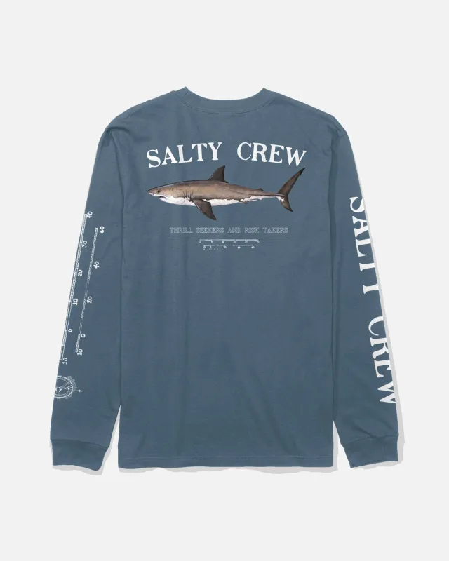 Bruce Long Sleeve Tee - Slate sold by Salty Crew